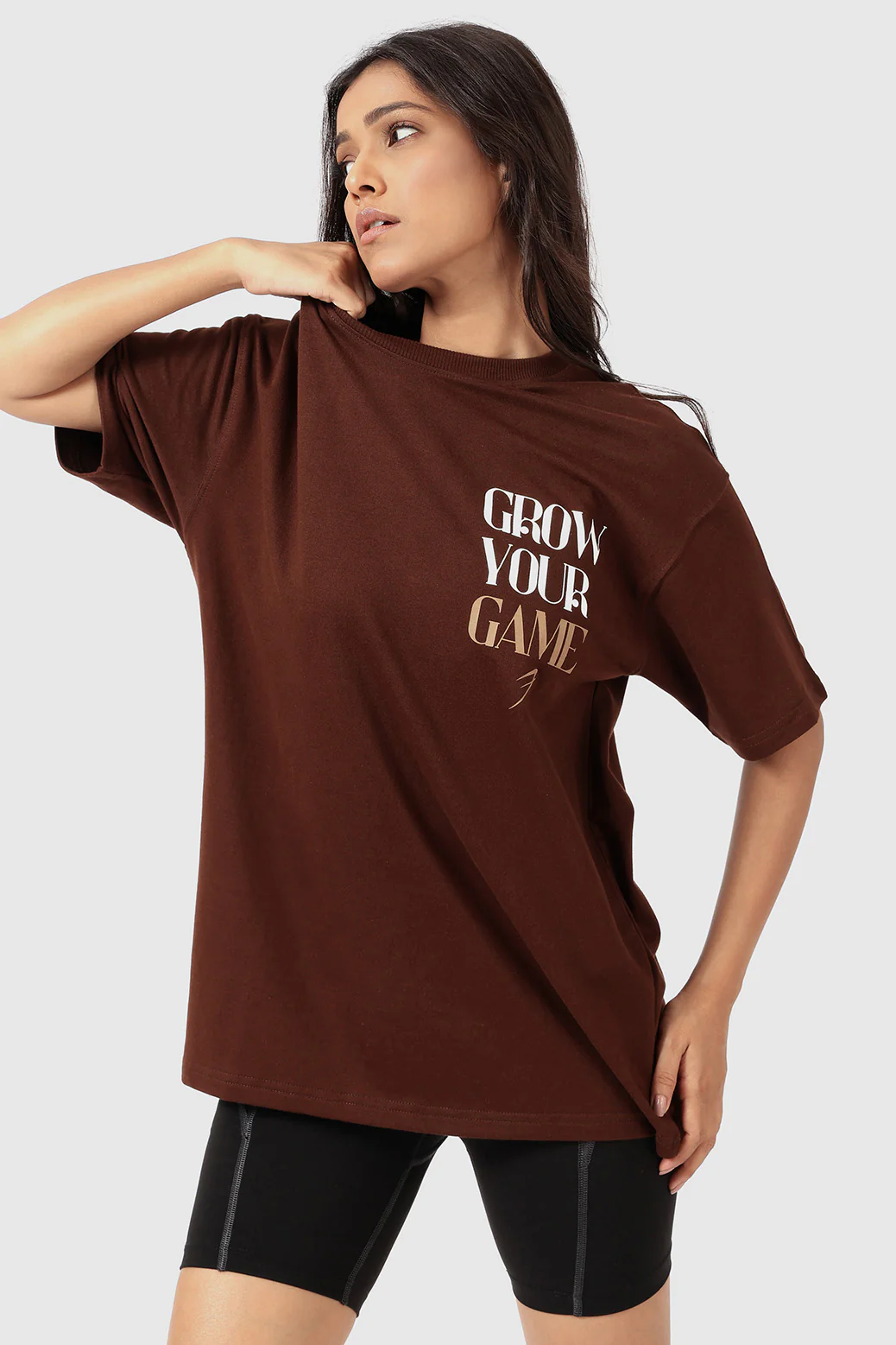 Grow Oversized T-shirts Coffee - Image 4