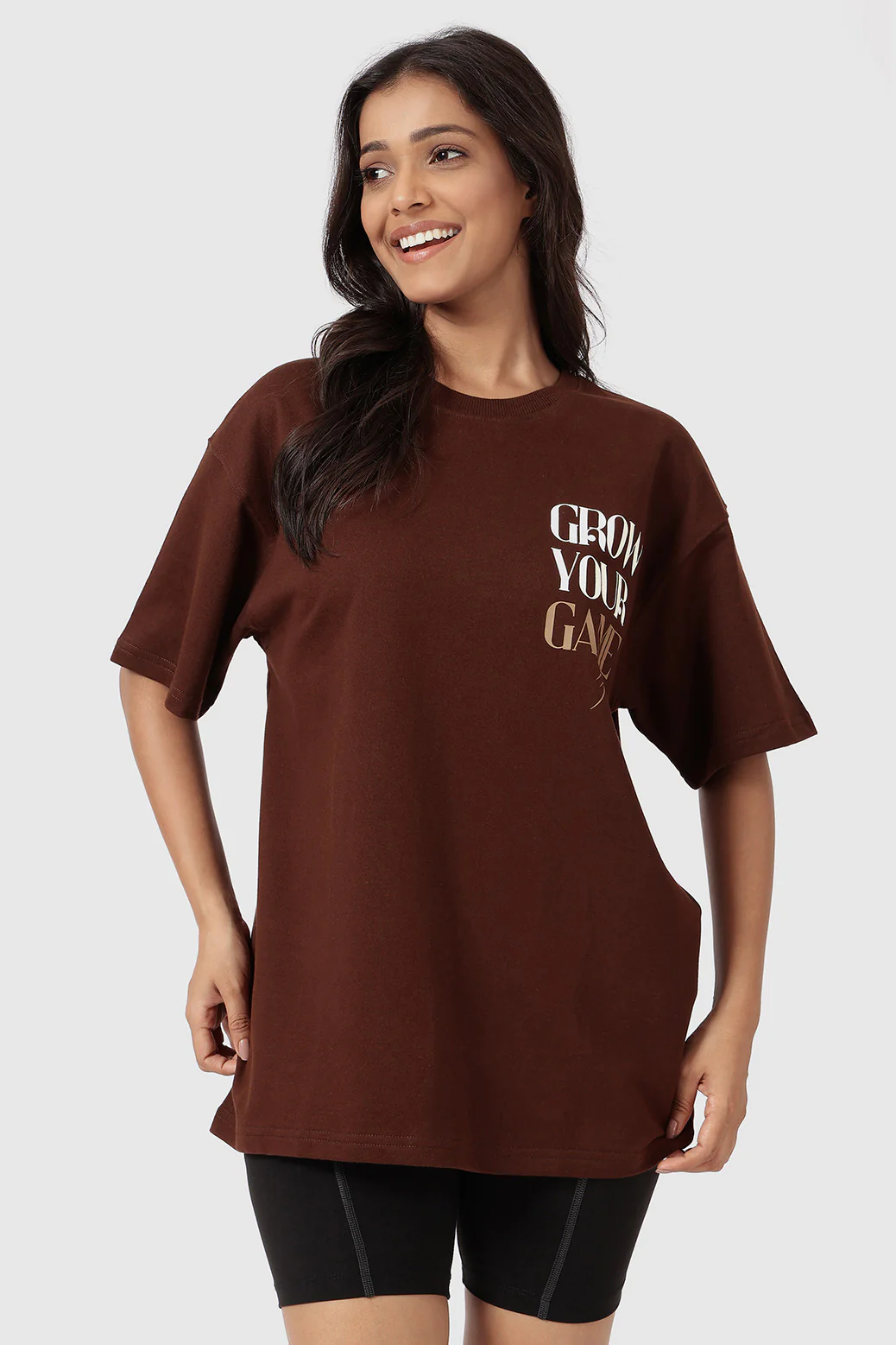 Grow Oversized T-shirts Coffee - Image 5