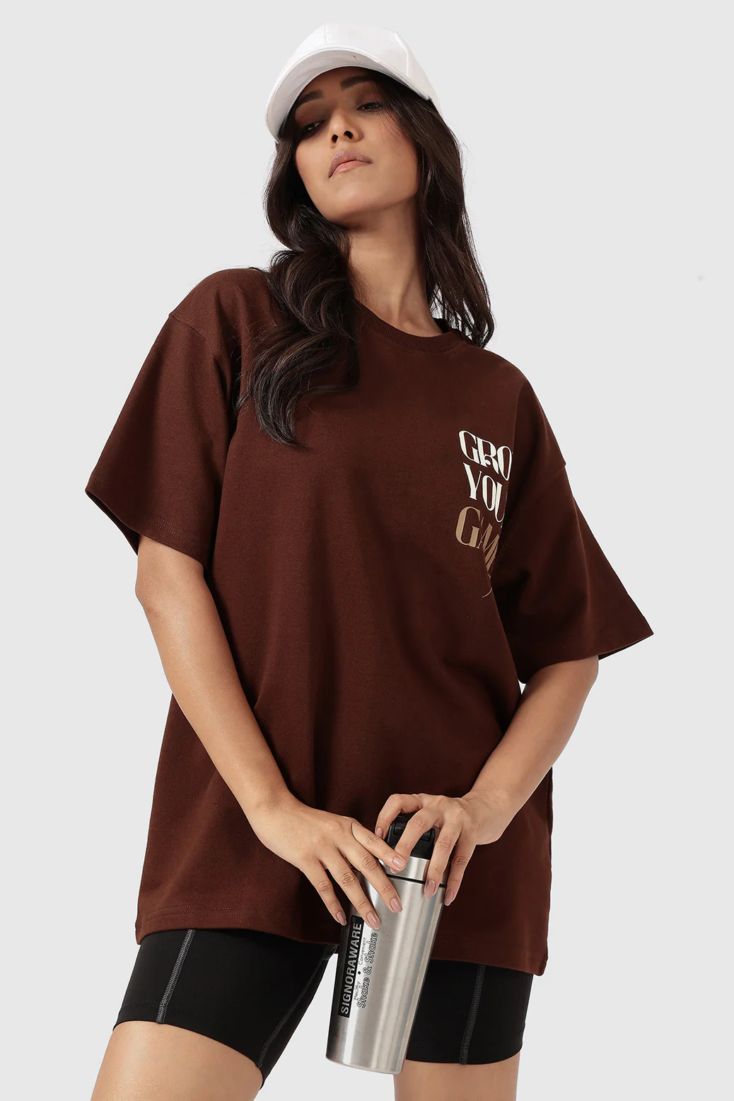Grow Oversized T-shirts Coffee - Image 6
