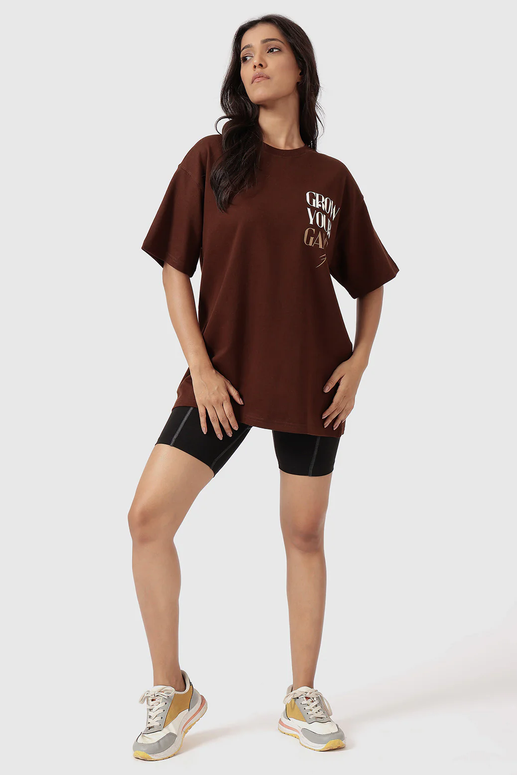 Grow Oversized T-shirts Coffee - Image 7