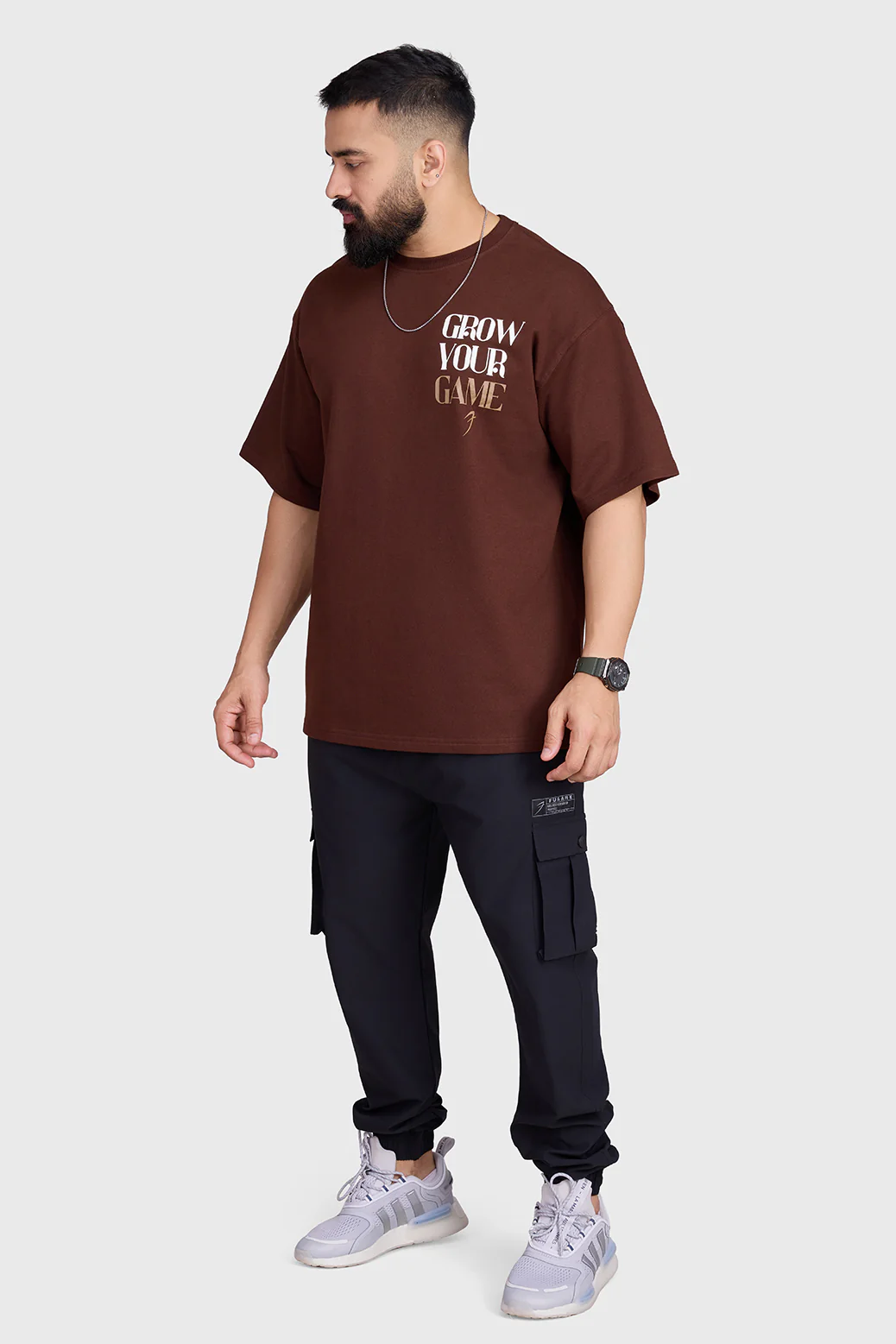 Grow Oversized T-shirts Coffee - Image 7