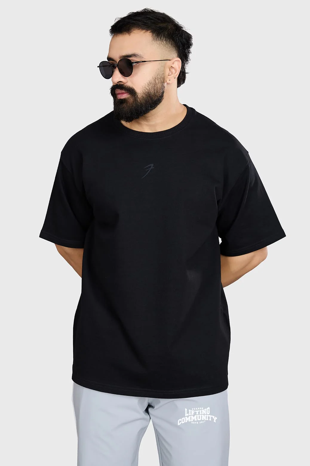 Heavyweight Oversized T-shirt Black - Image 4