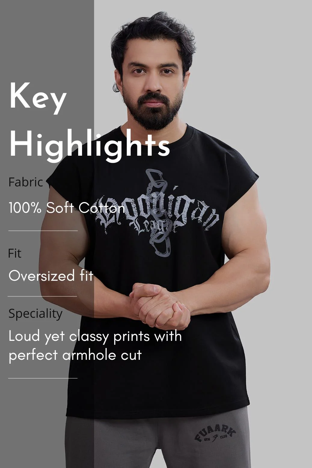 Hoonigans Capsleeves Tank Black - Image 6