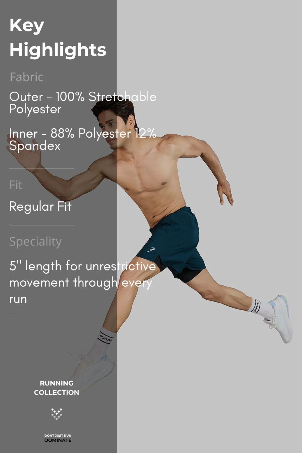 Hyper 5" Running Shorts Deep Green - Image 6