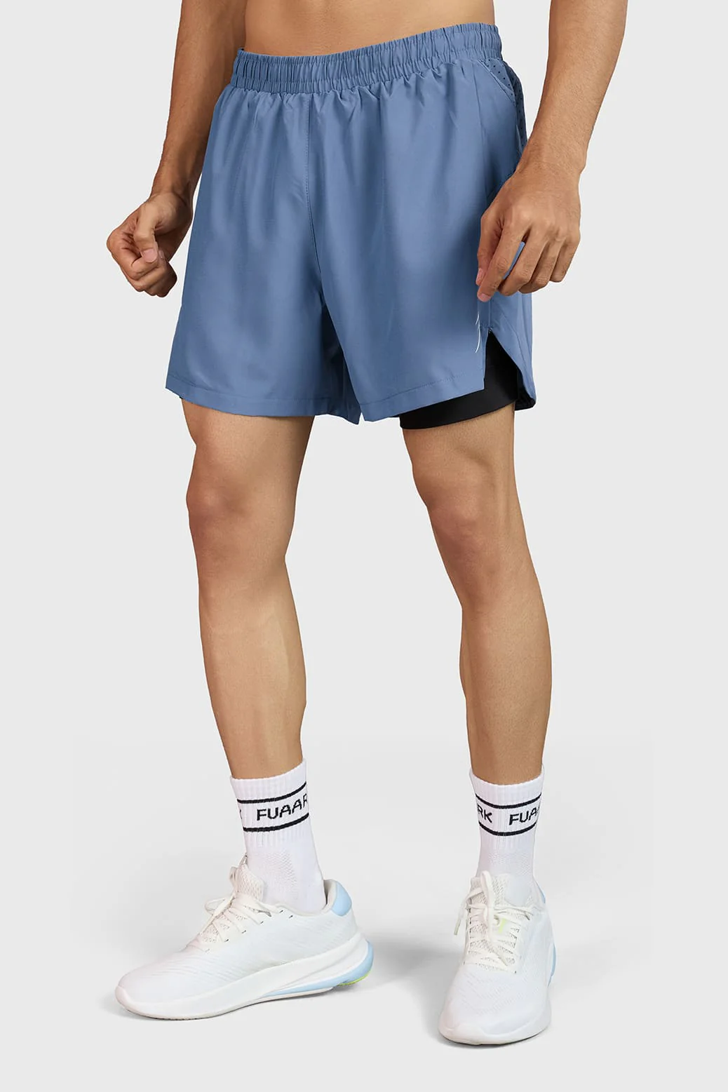 Hyper 5" Running Shorts Light Grey