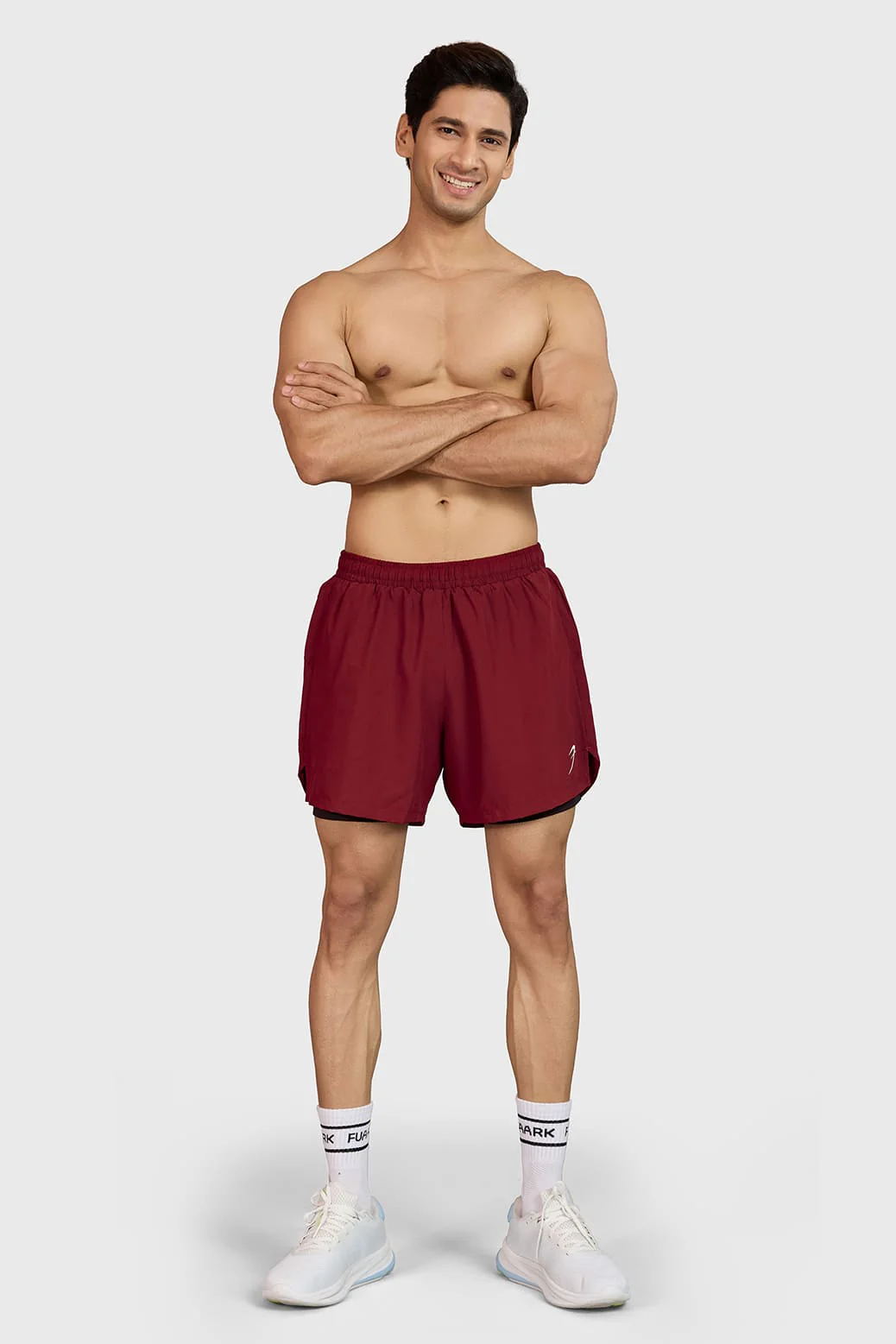 Hyper 5" Running  Shorts Maroon - Image 2