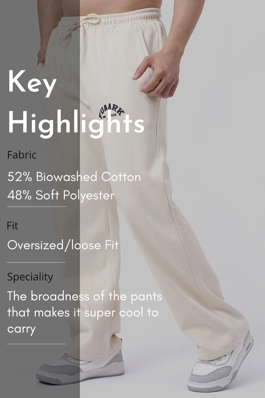 Laidback Relaxed Pants Beige - Image 8