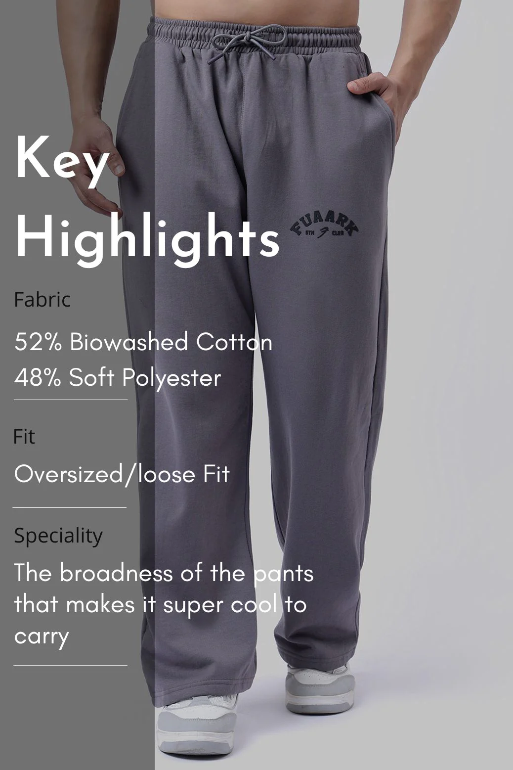 Laidback Relaxed Pants Dark Grey - Image 7