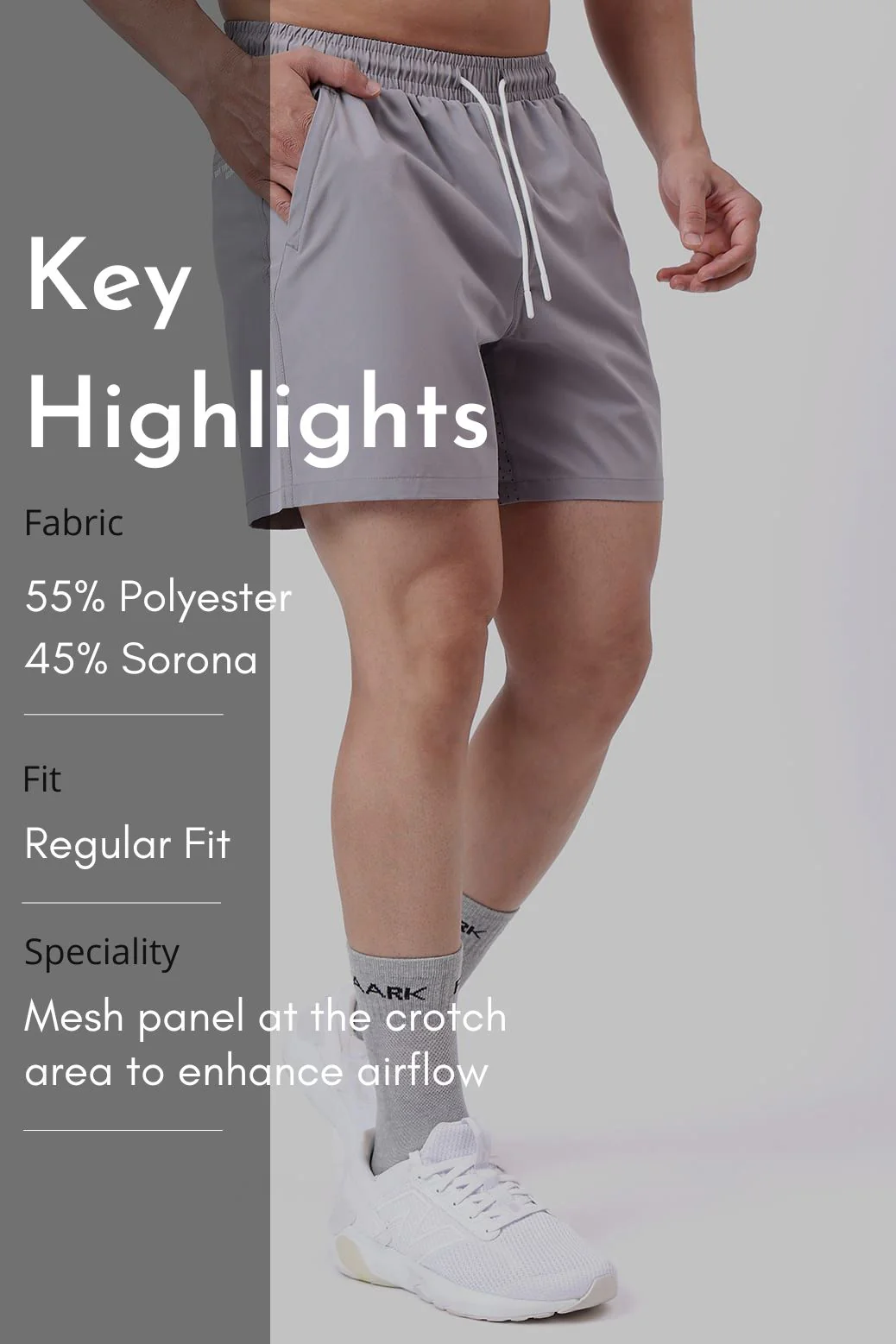 Nova Shorts Grey - Image 8