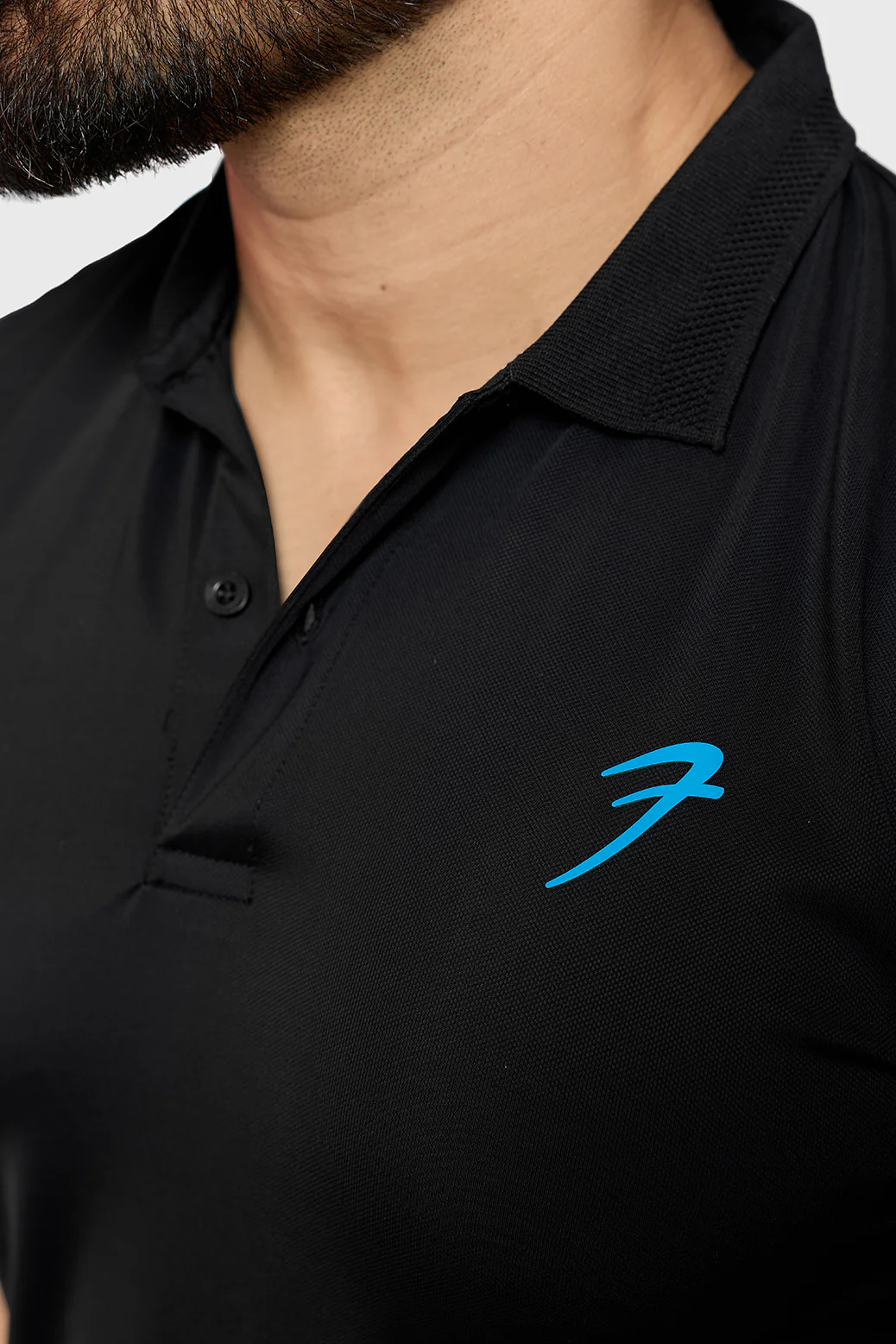 Obsidian Polo T-shirt Black - Image 3