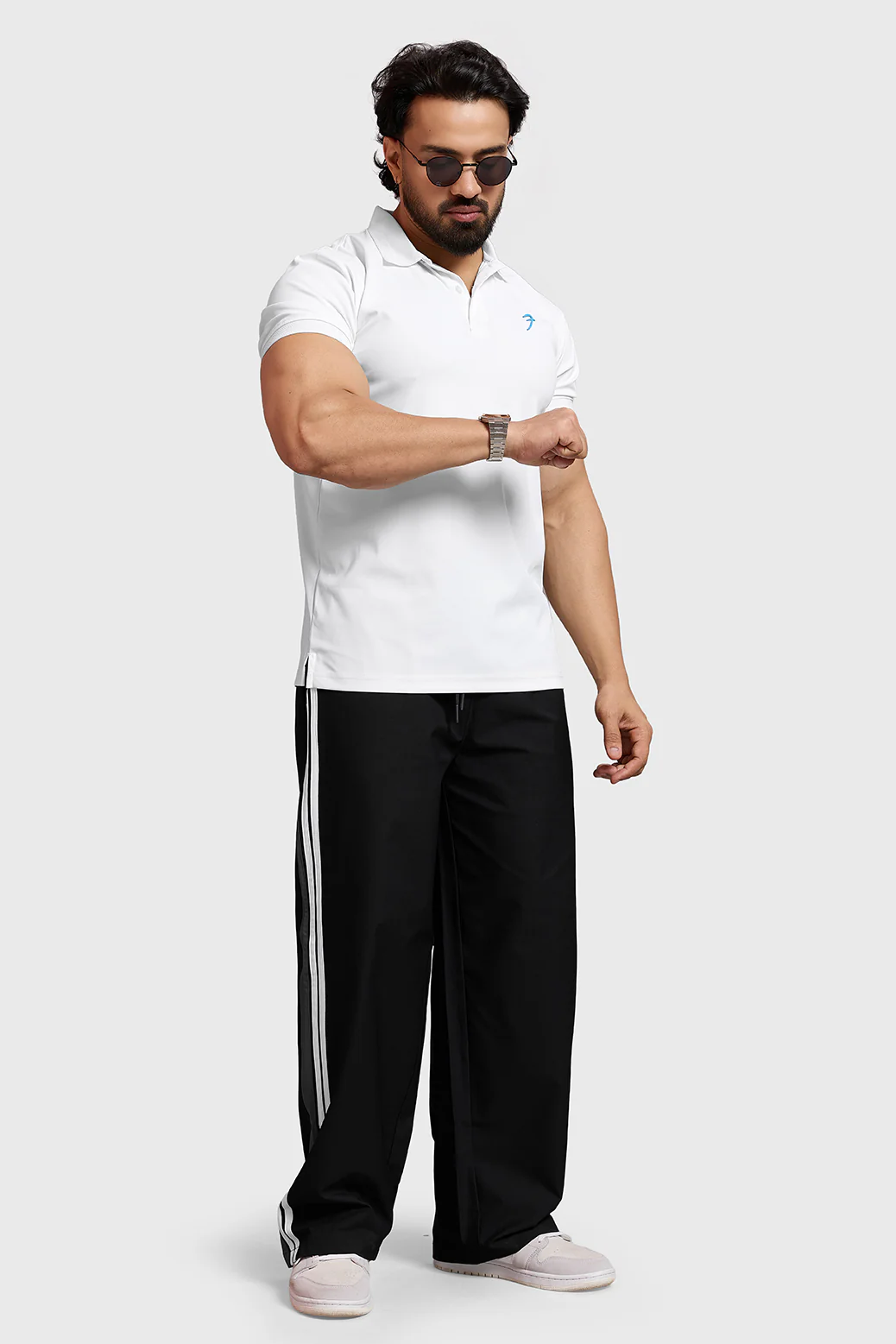 Obsidian Polo T-shirt White - Image 2