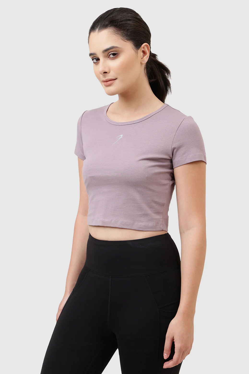 Peak Crop Top Mauve - Image 2