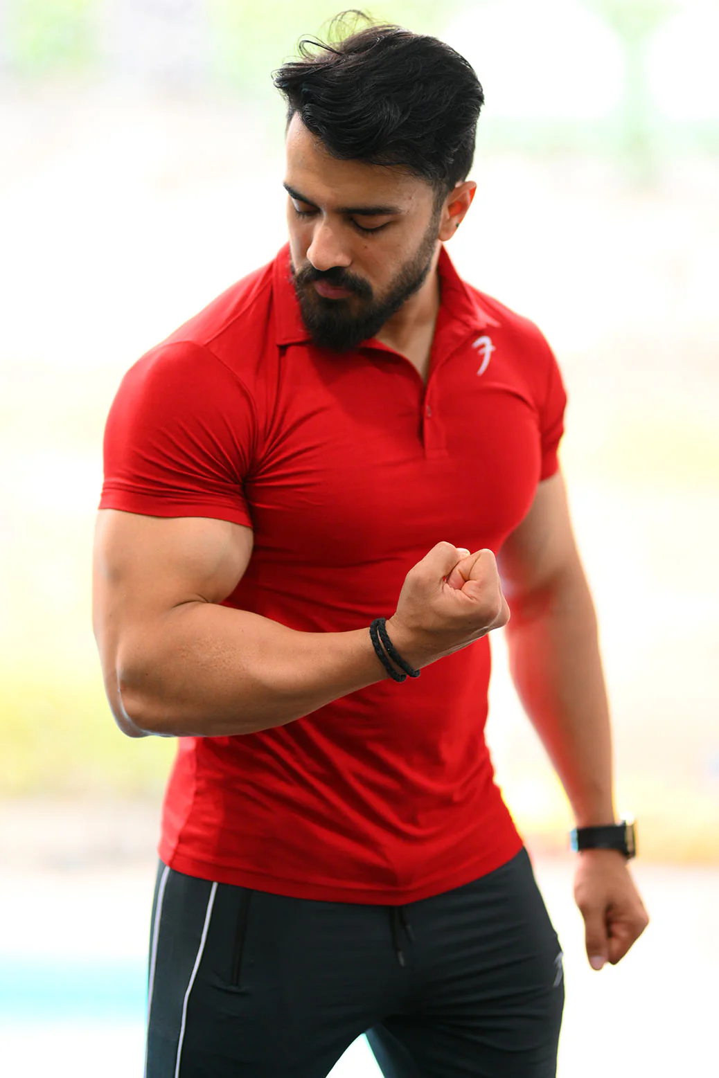 Polo T-shirt Maroon