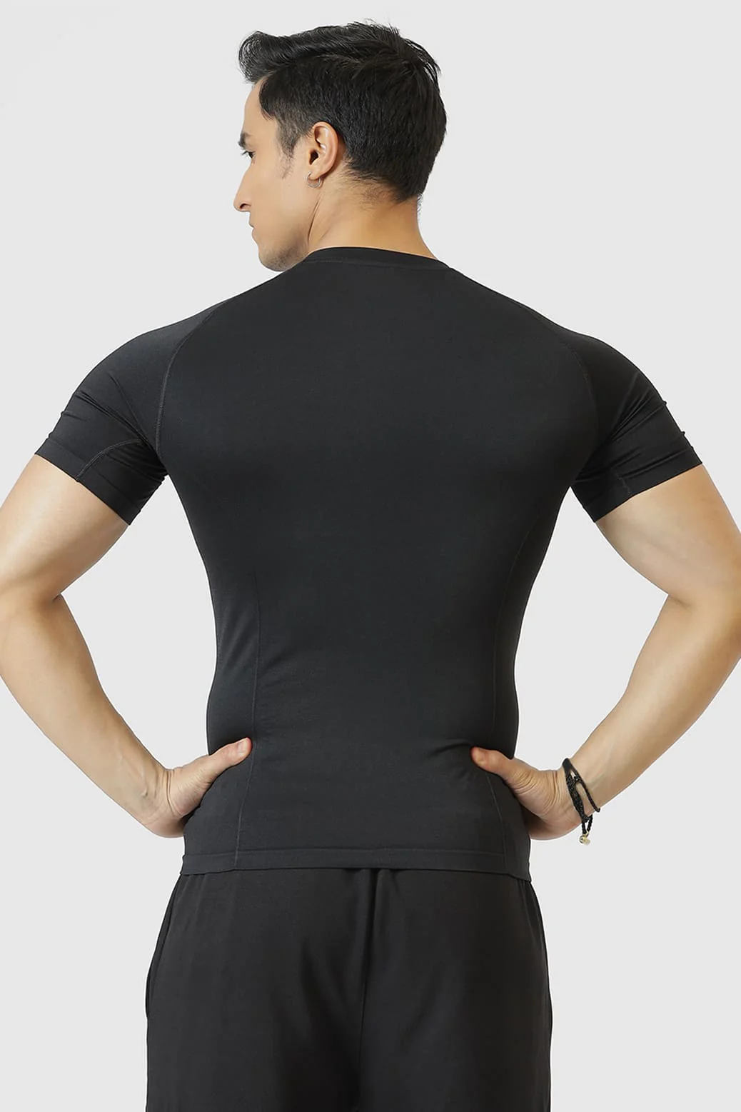 Power Seamless T-shirt Black/Fuaark - Image 8