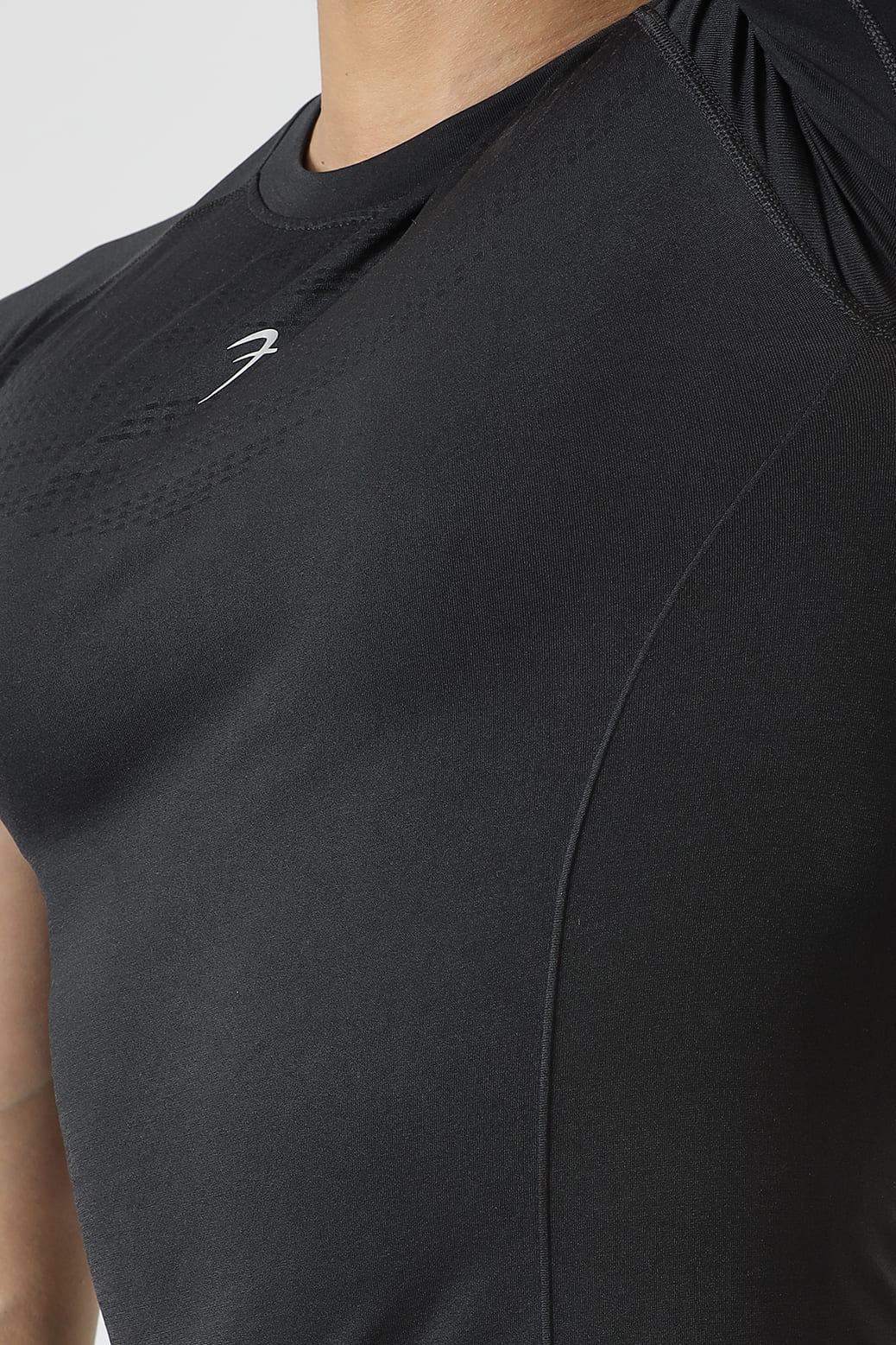Power Seamless T-shirt Black/Logo - Image 5