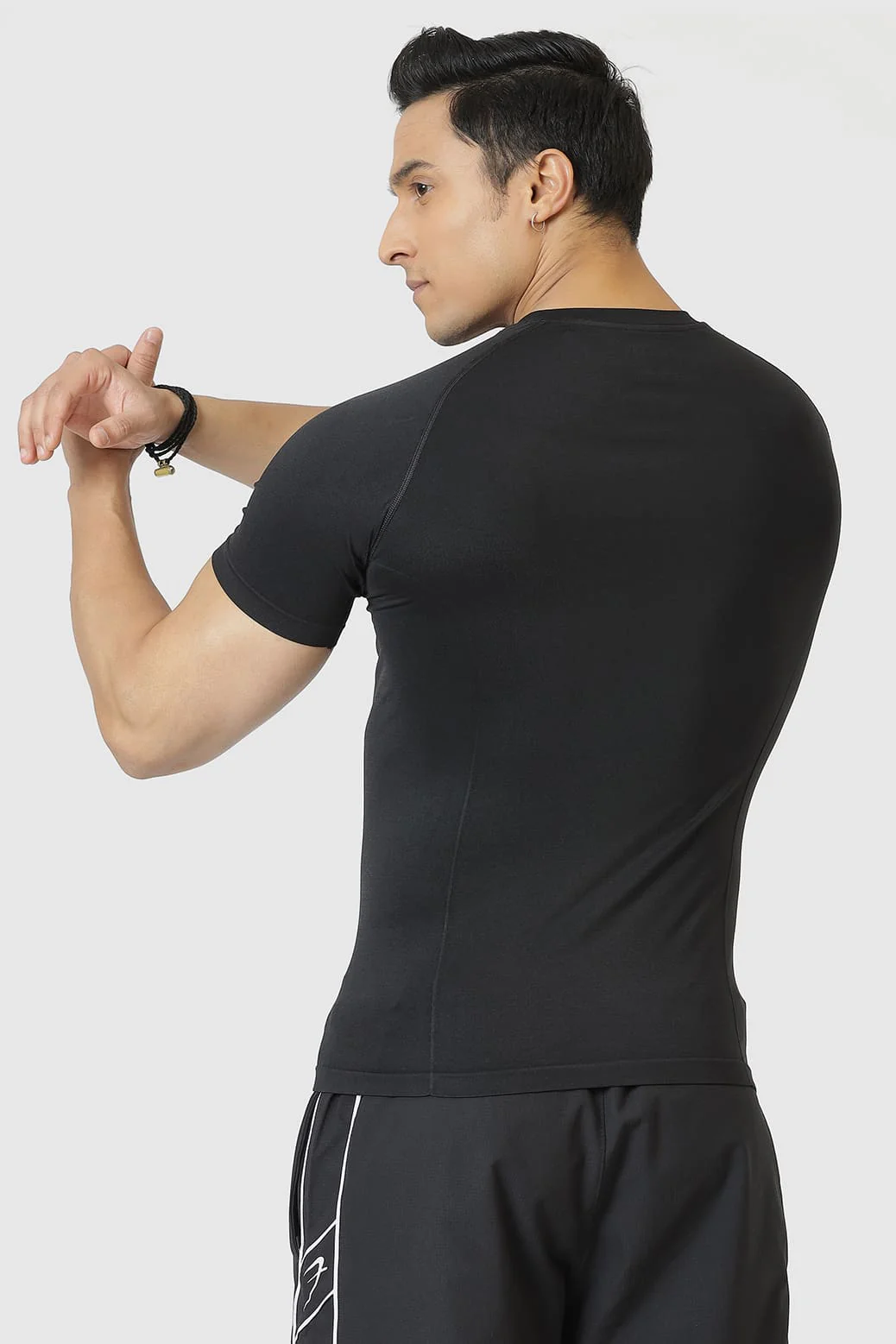 Power Seamless T-shirt Black/Logo - Image 8