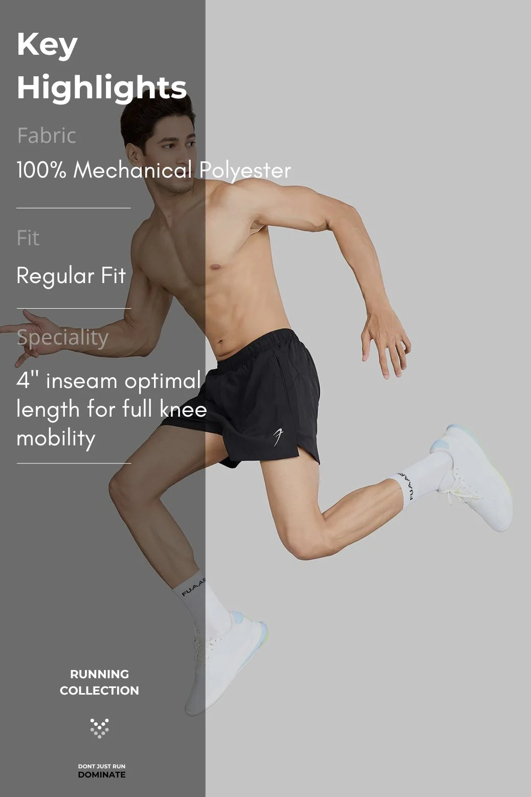 Pulse 4" Running Shorts Black - Image 7