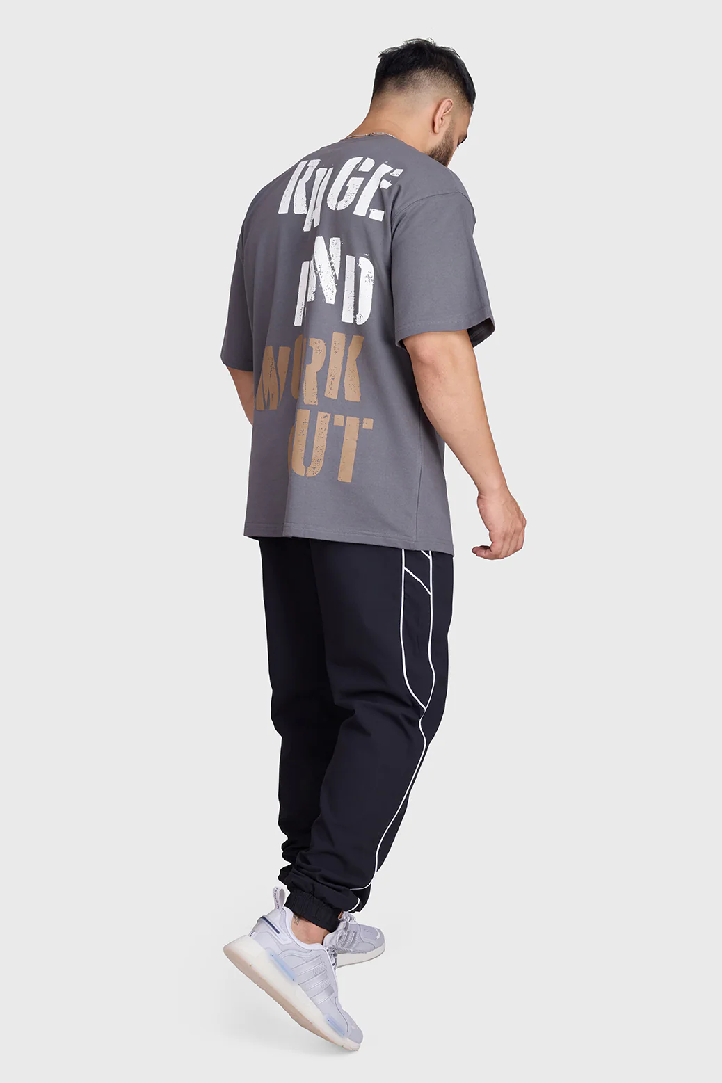 Rage Oversized T-shirts Charcoal - Image 6
