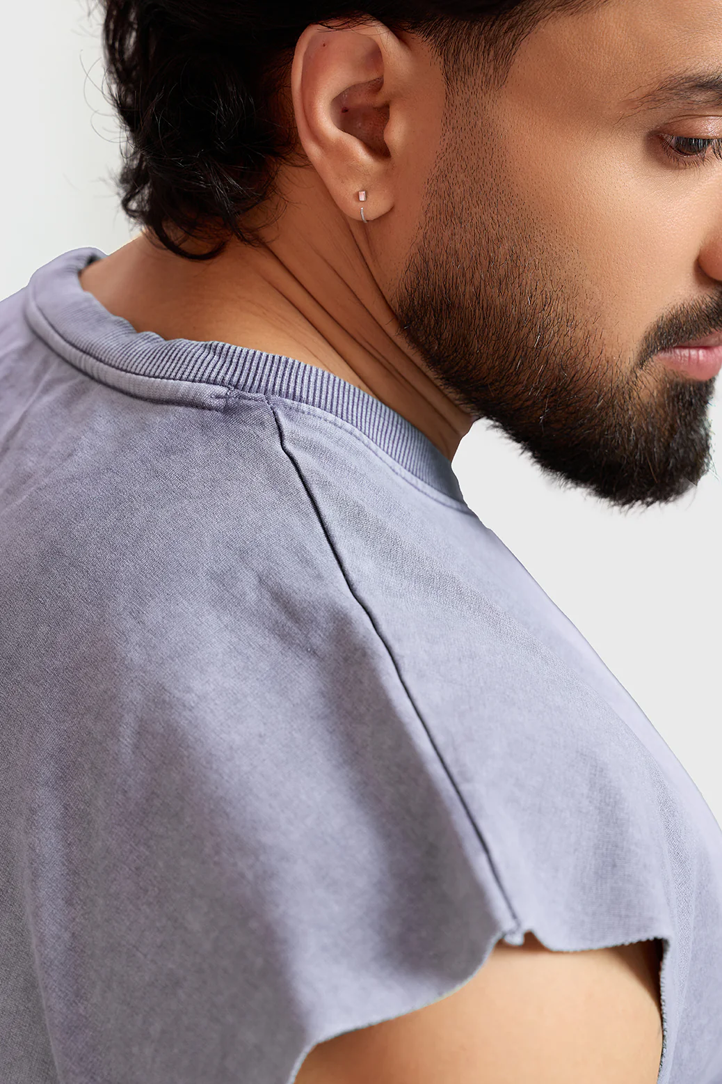 Restricted Washed Capsleeve Tank Light Grey - Image 3