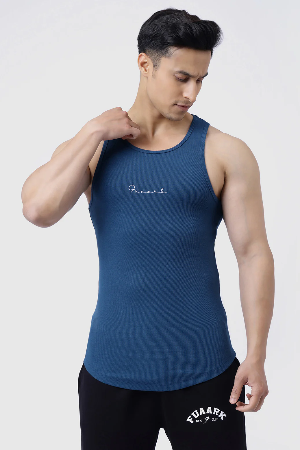 Ribbed Tank Teal - Image 5