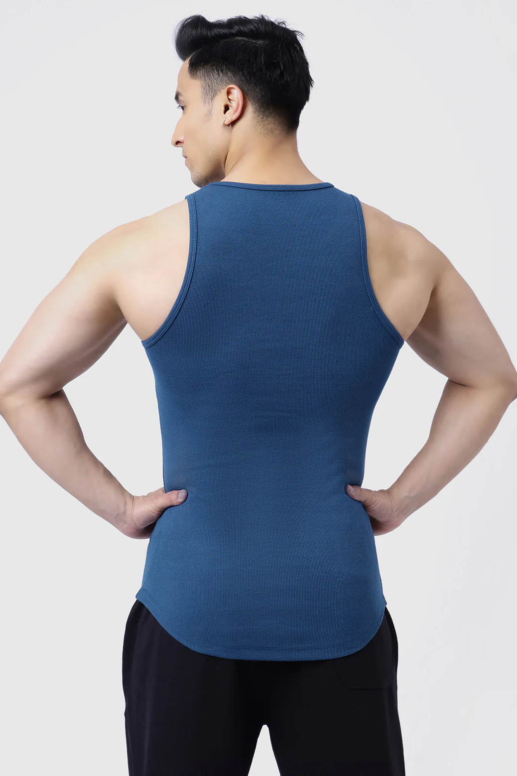 Ribbed Tank Teal - Image 6