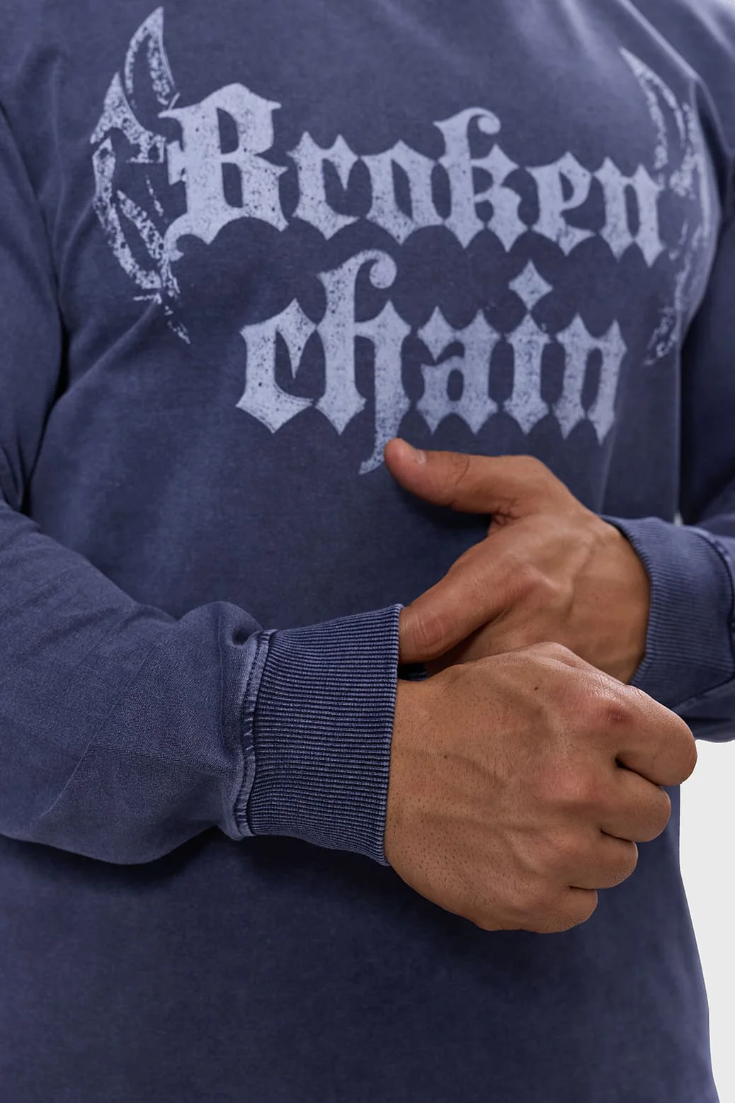 Shadow Washed Sweatshirt Navy - Image 4