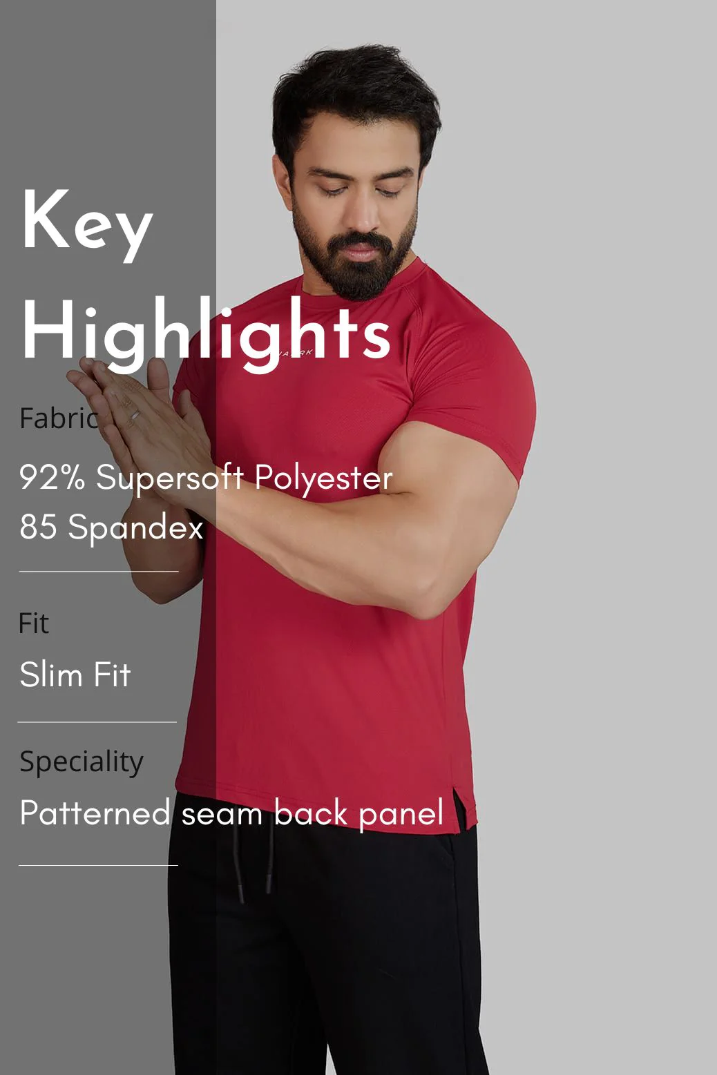 Sleek T-Shirt Red - Image 7