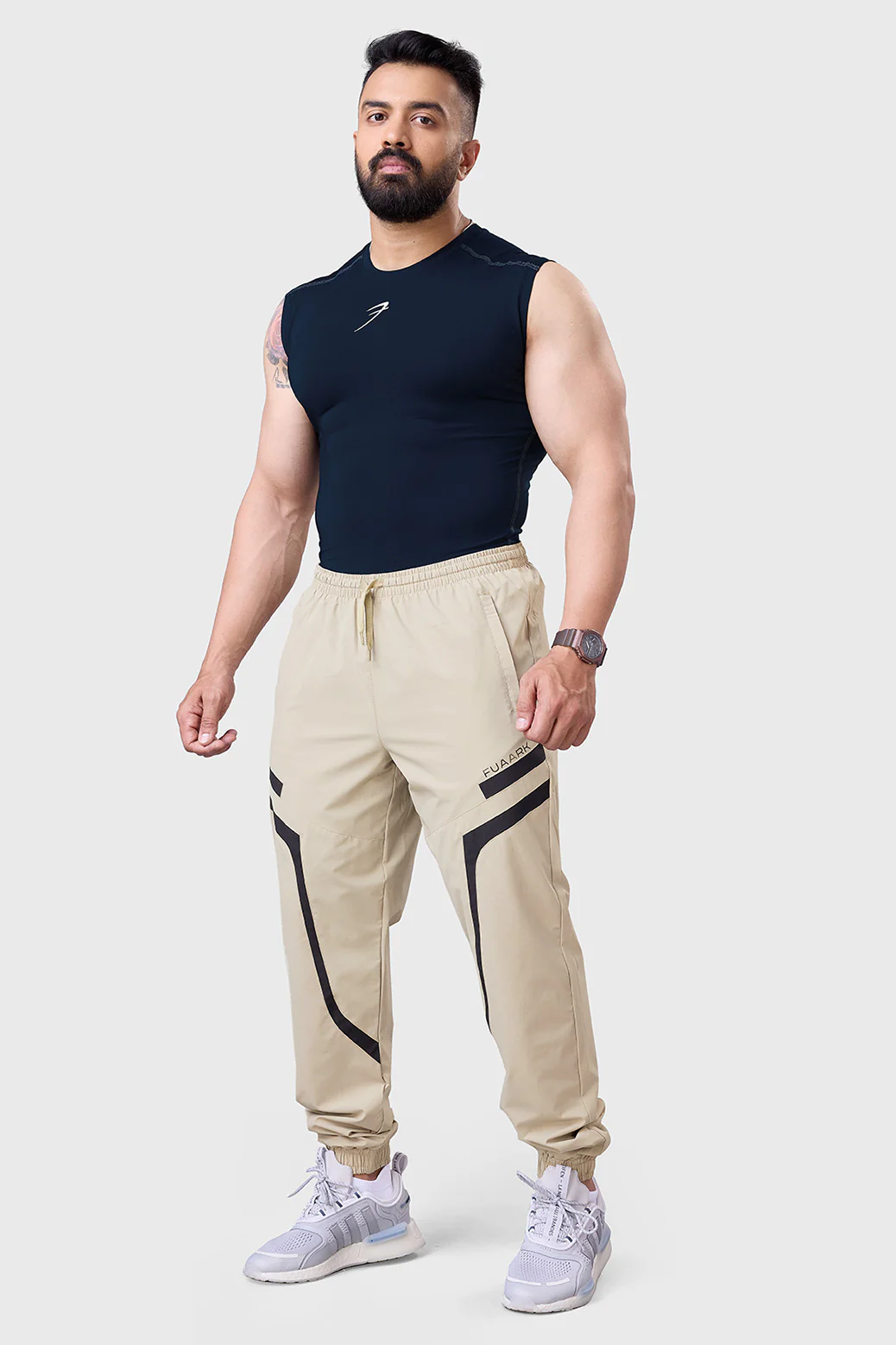 Compression Sleeveless Tank Navy - Image 3