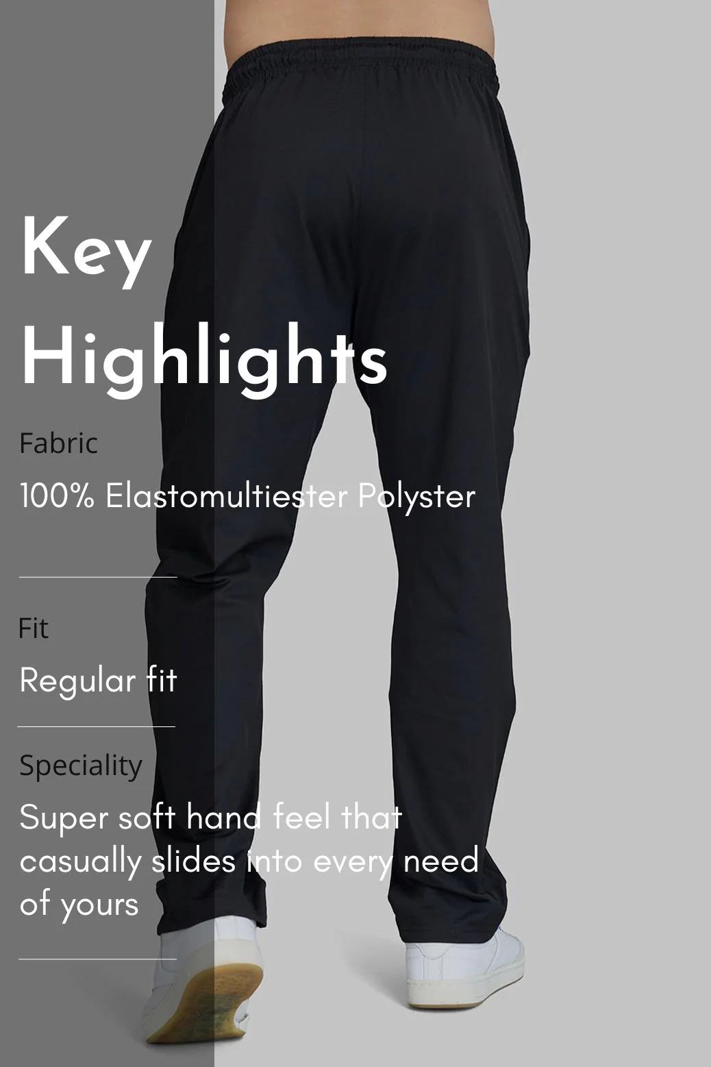 Smart Casual Tracks Black - Image 6