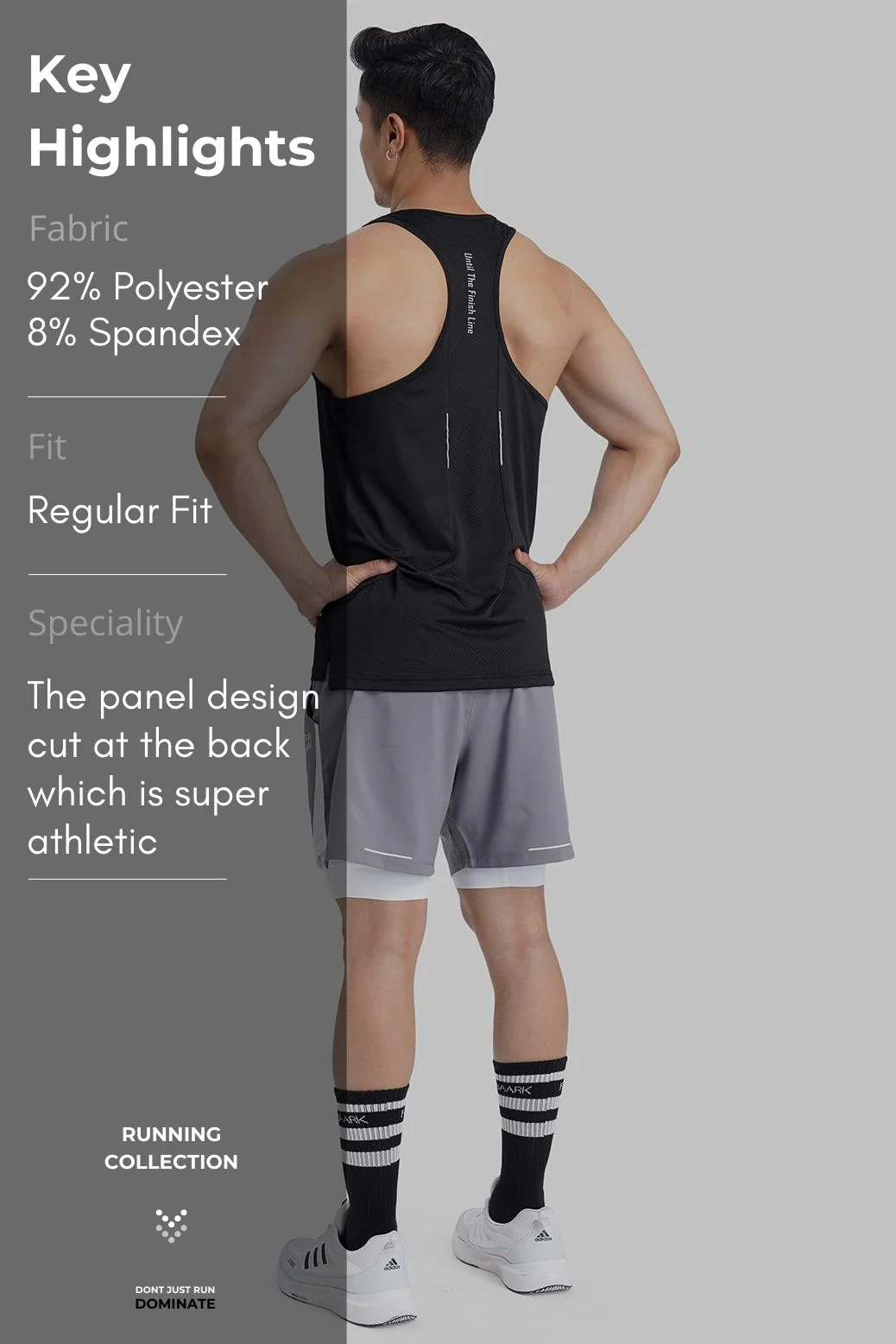 Sprint Running Tank Black - Image 9