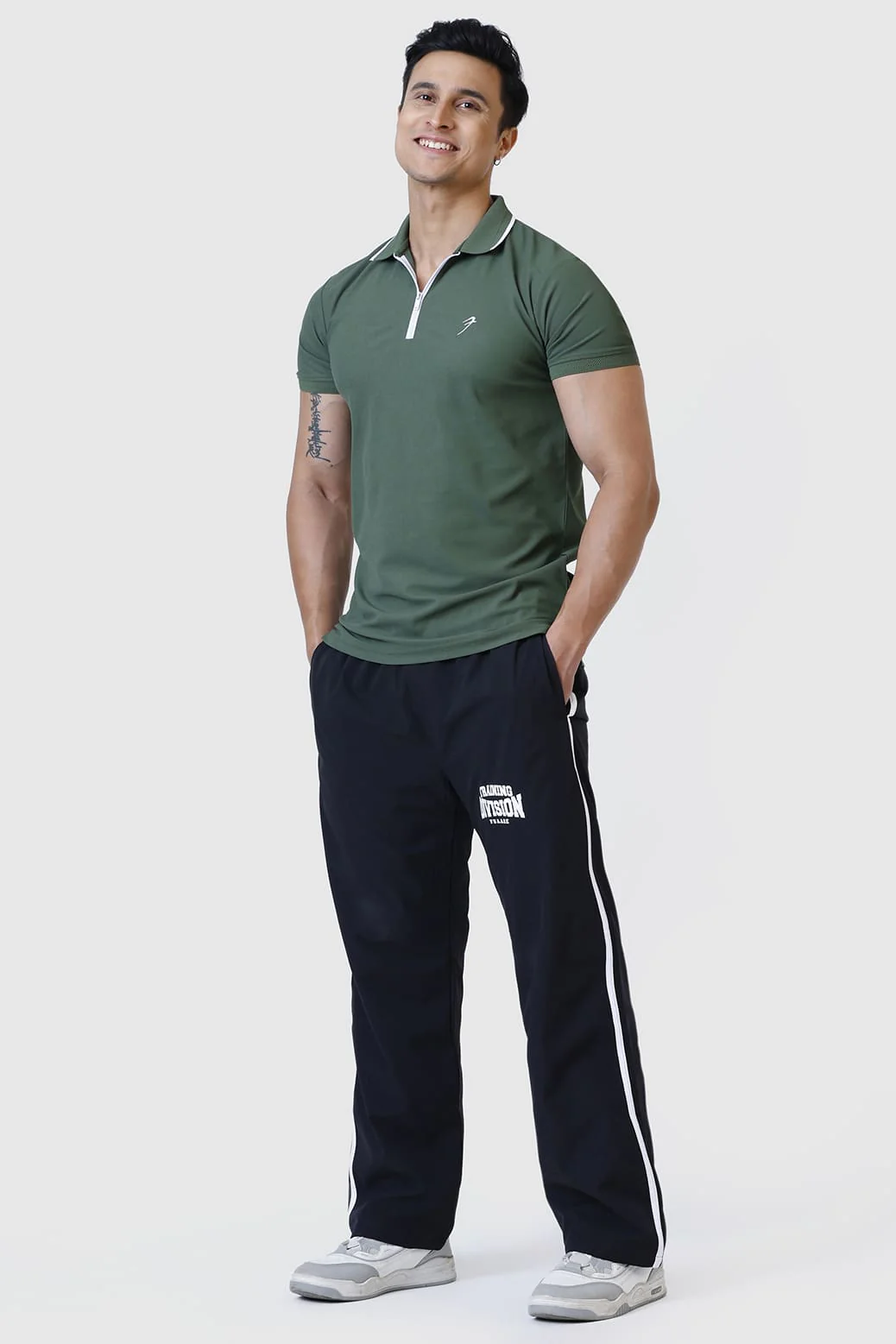 Stride Polo T-shirt Olive - Image 6