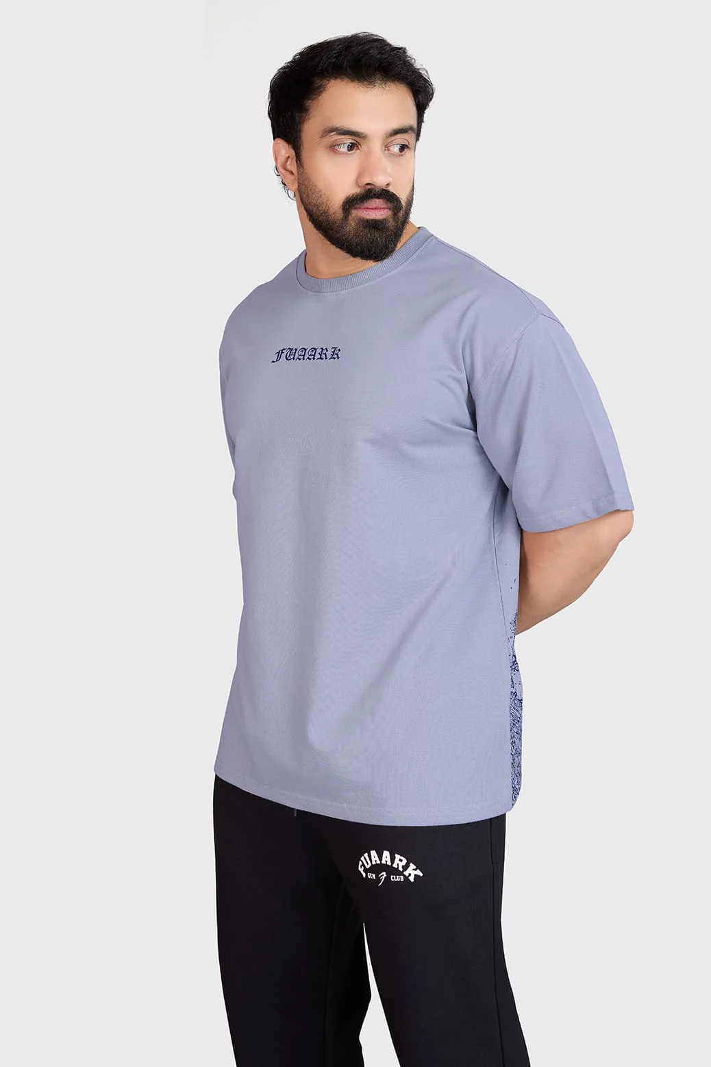 Sword Oversized T-shirt Light Grey - Image 3