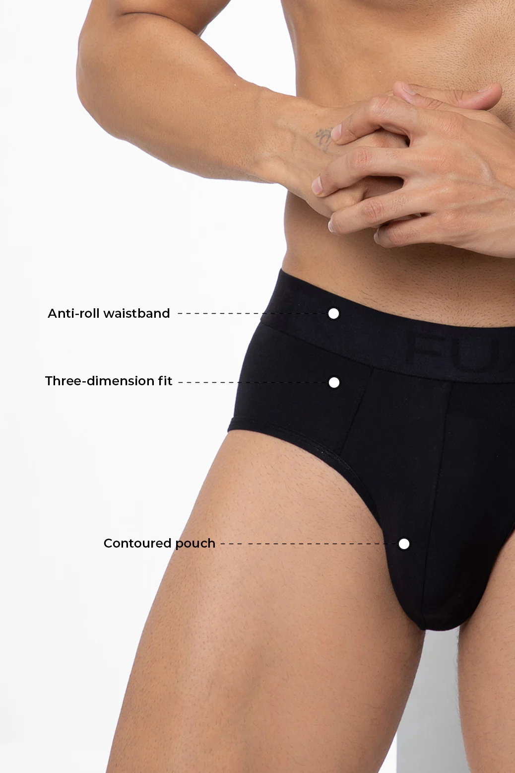 Ultra Soft Modal Briefs Classic Black - Image 3