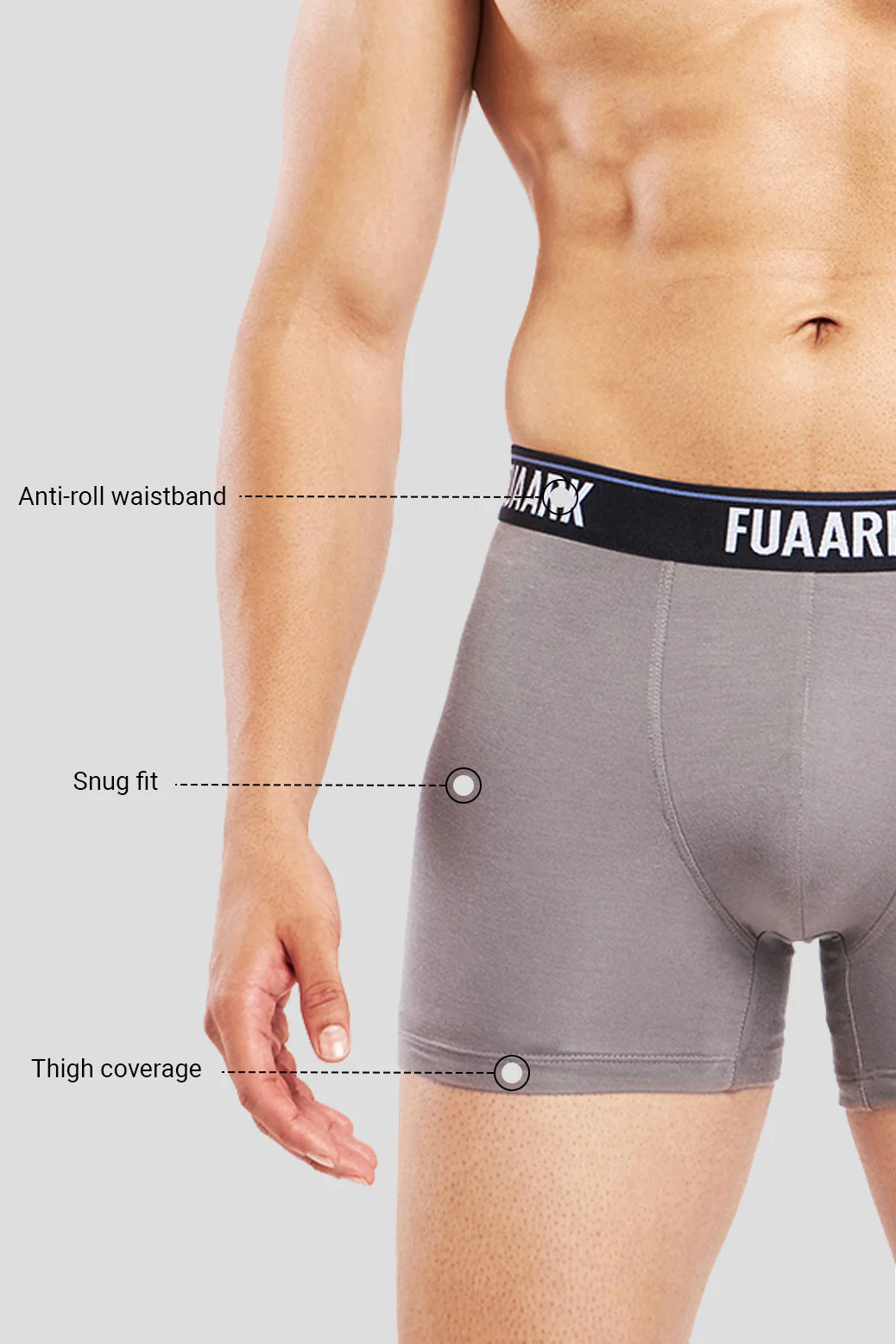 Ultra Soft Modal Trunks Grey - Image 3